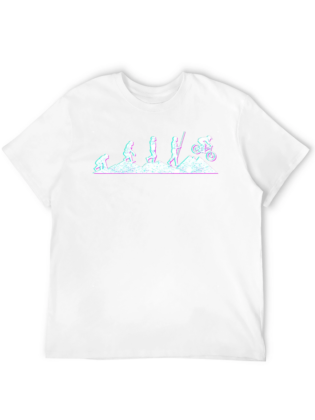 Evolution of Mountain Biking Graphic T-Shirt