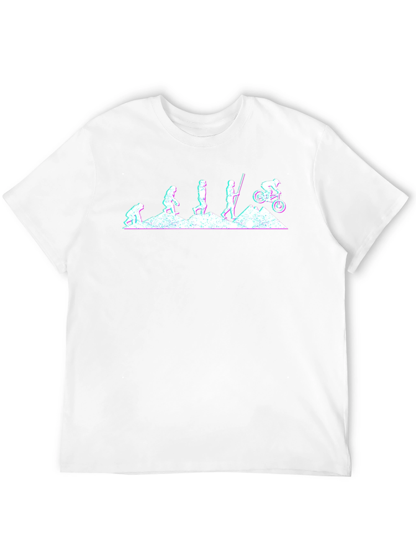 Evolution of Mountain Biking Graphic T-Shirt