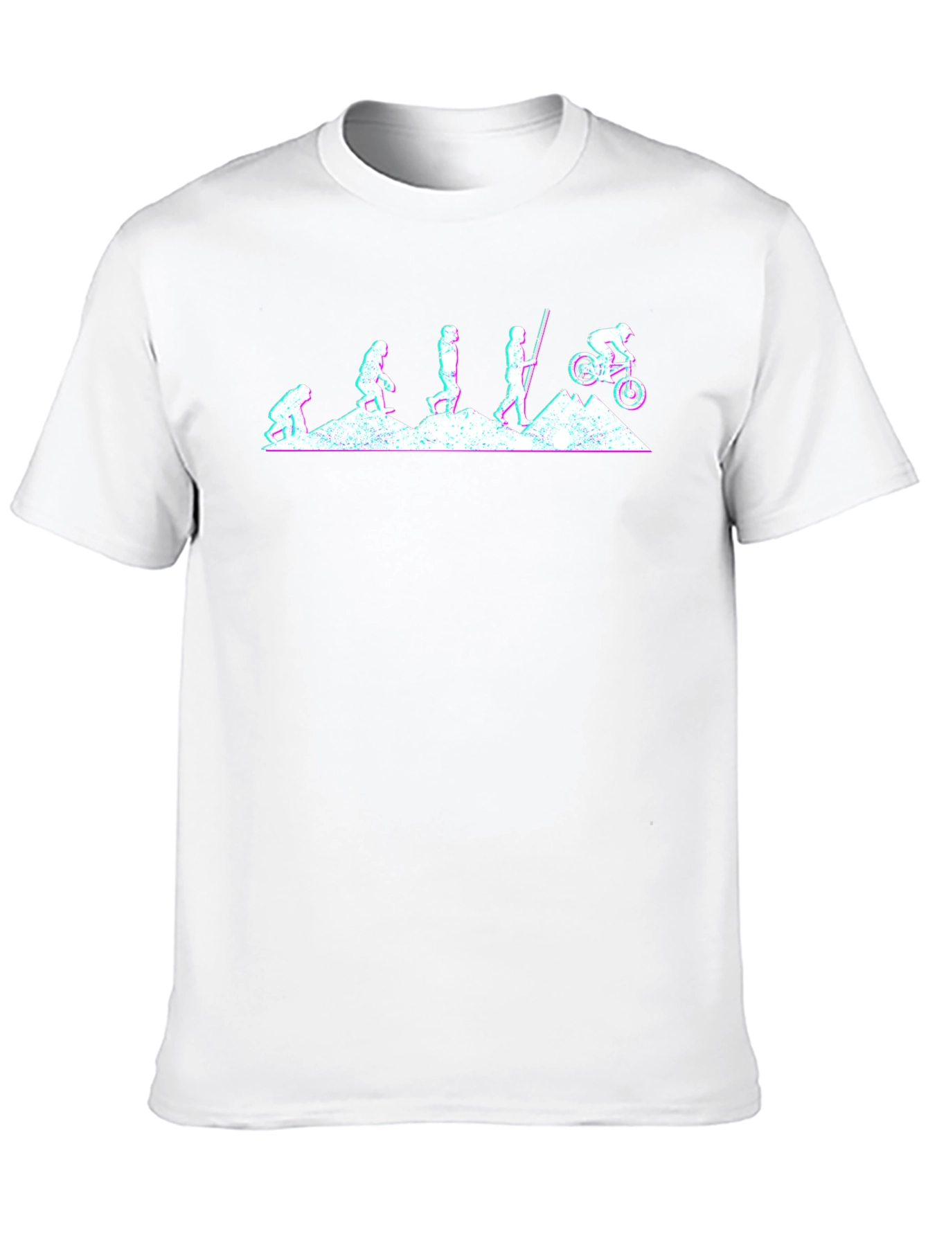Evolution of Mountain Biking Graphic T-Shirt