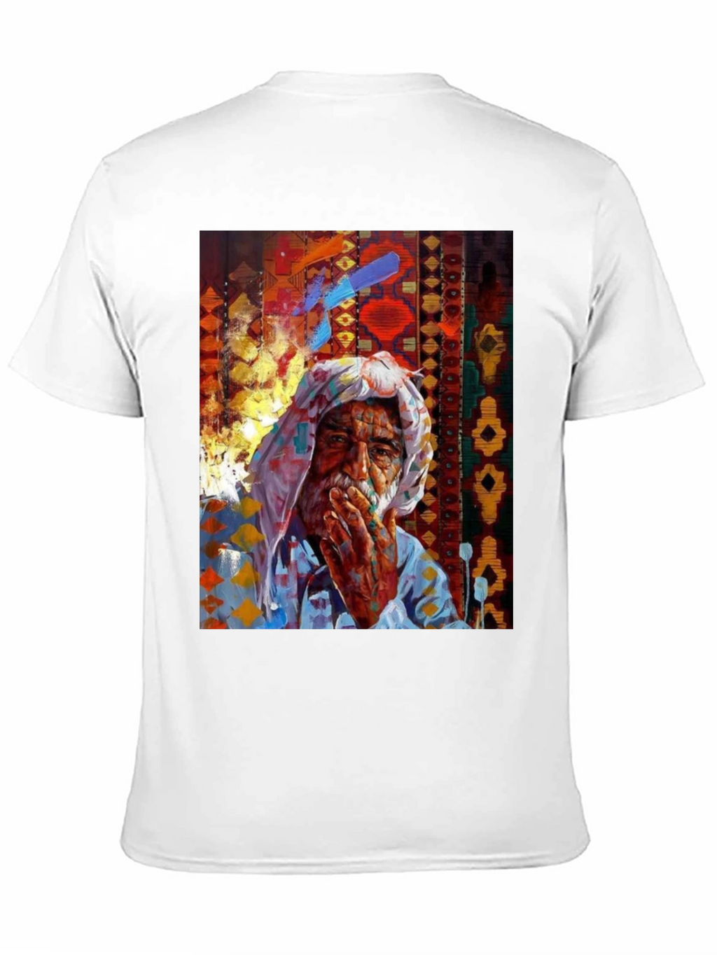 Artistic Old Man Graphic T-Shirt