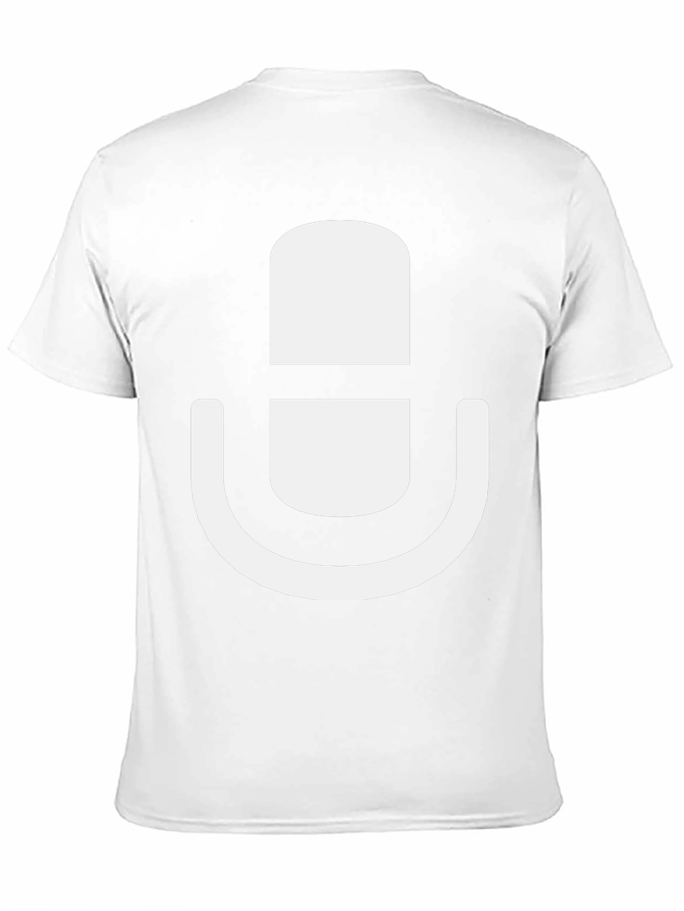 Podcast Mic Graphic Tee - Black Cotton T-Shirt