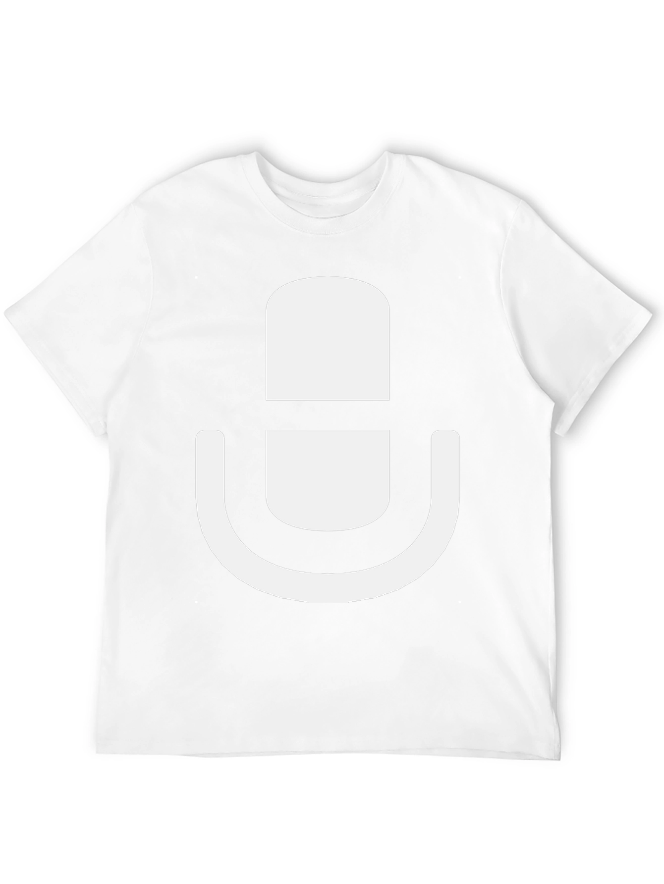 Podcast Mic Graphic Tee - Black Cotton T-Shirt