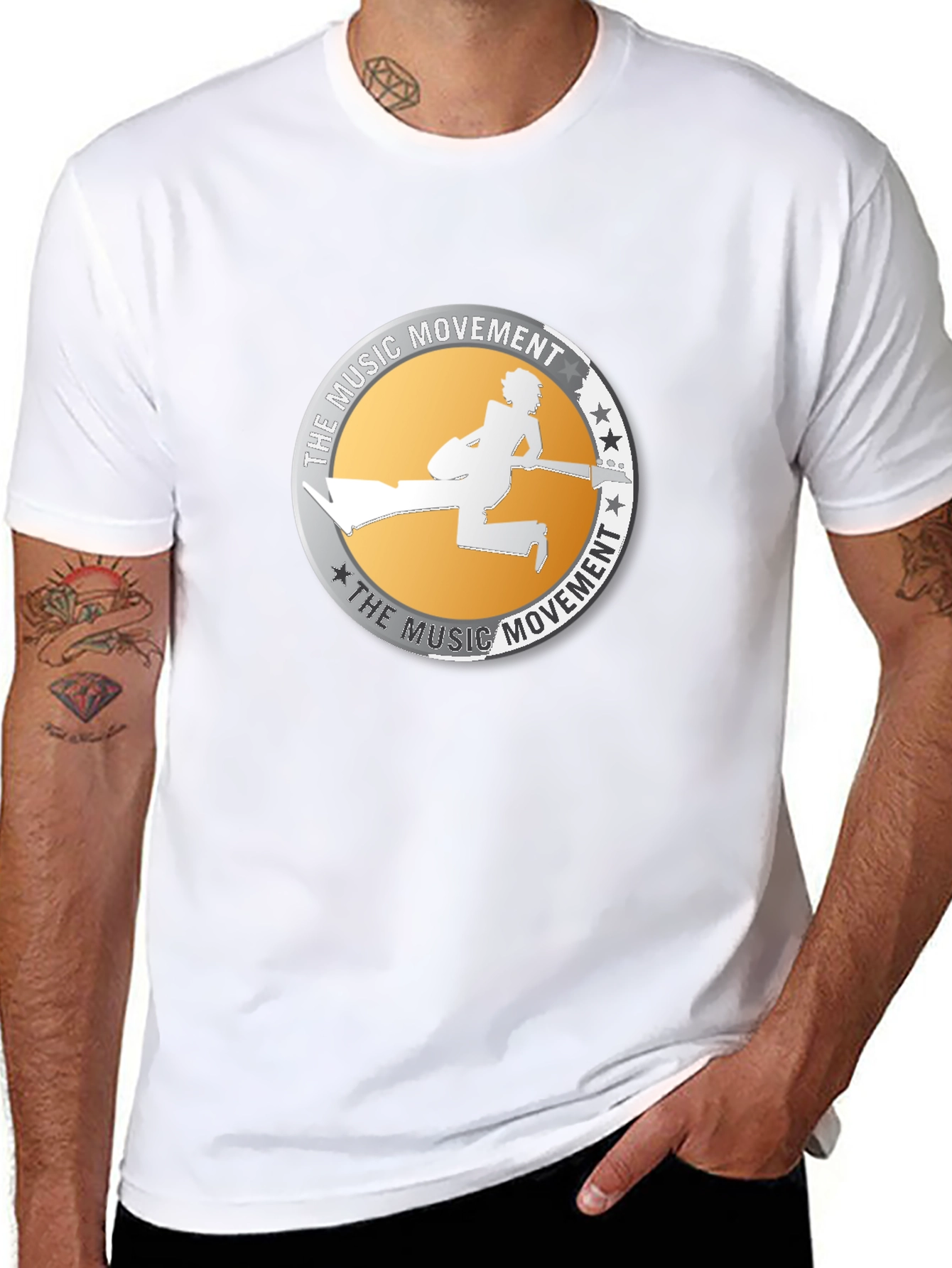 Music Movement Graphic Black T-Shirt