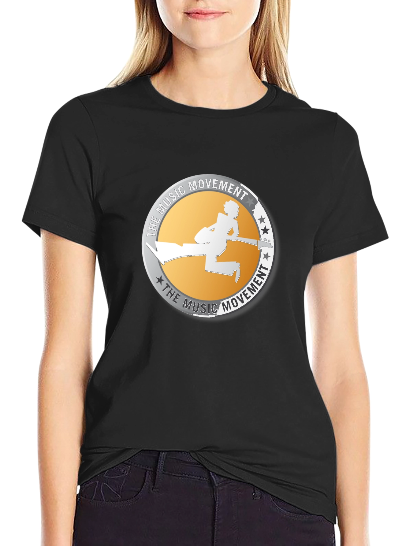 Music Movement Graphic Black T-Shirt