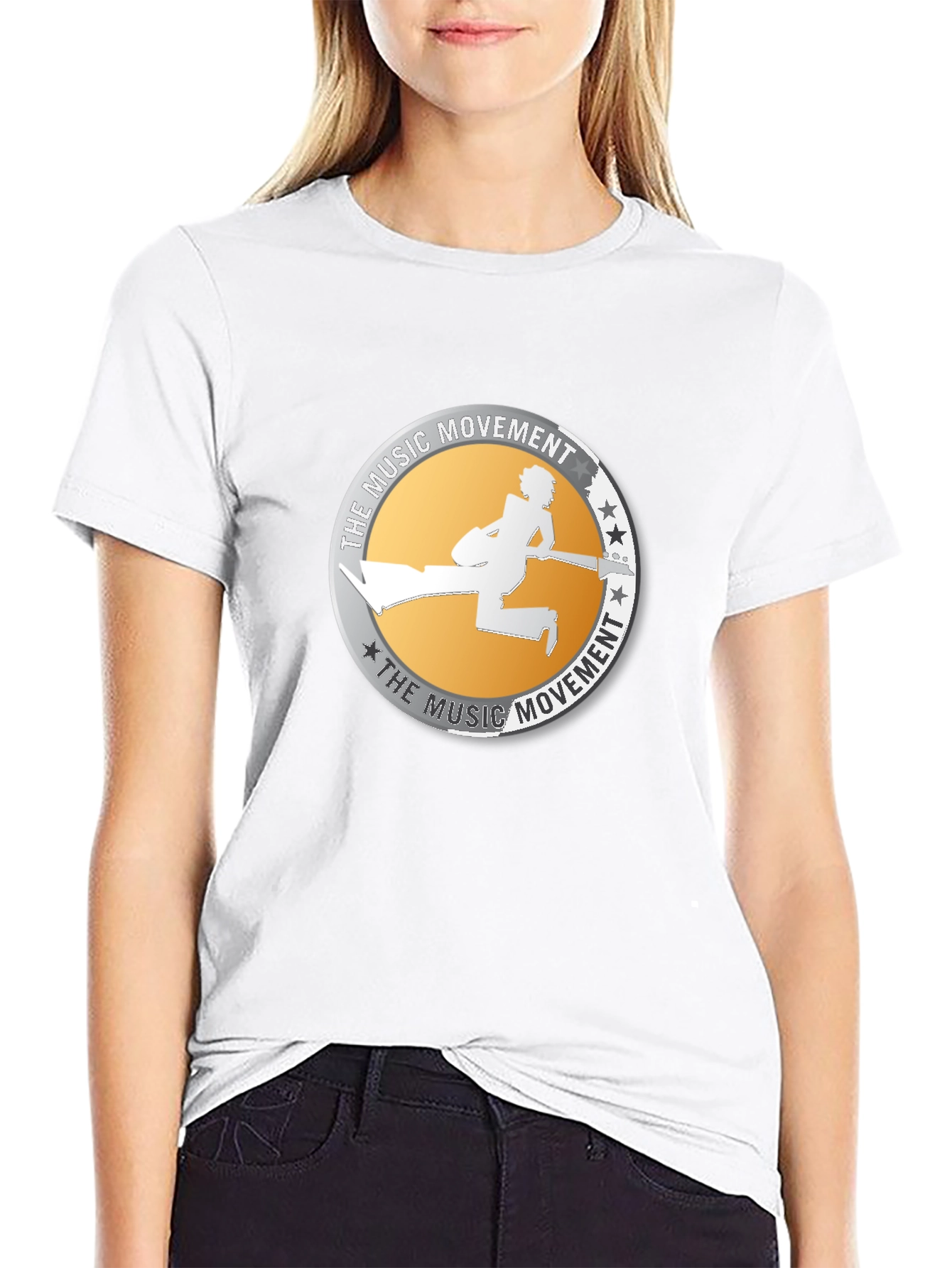 Music Movement Graphic Black T-Shirt