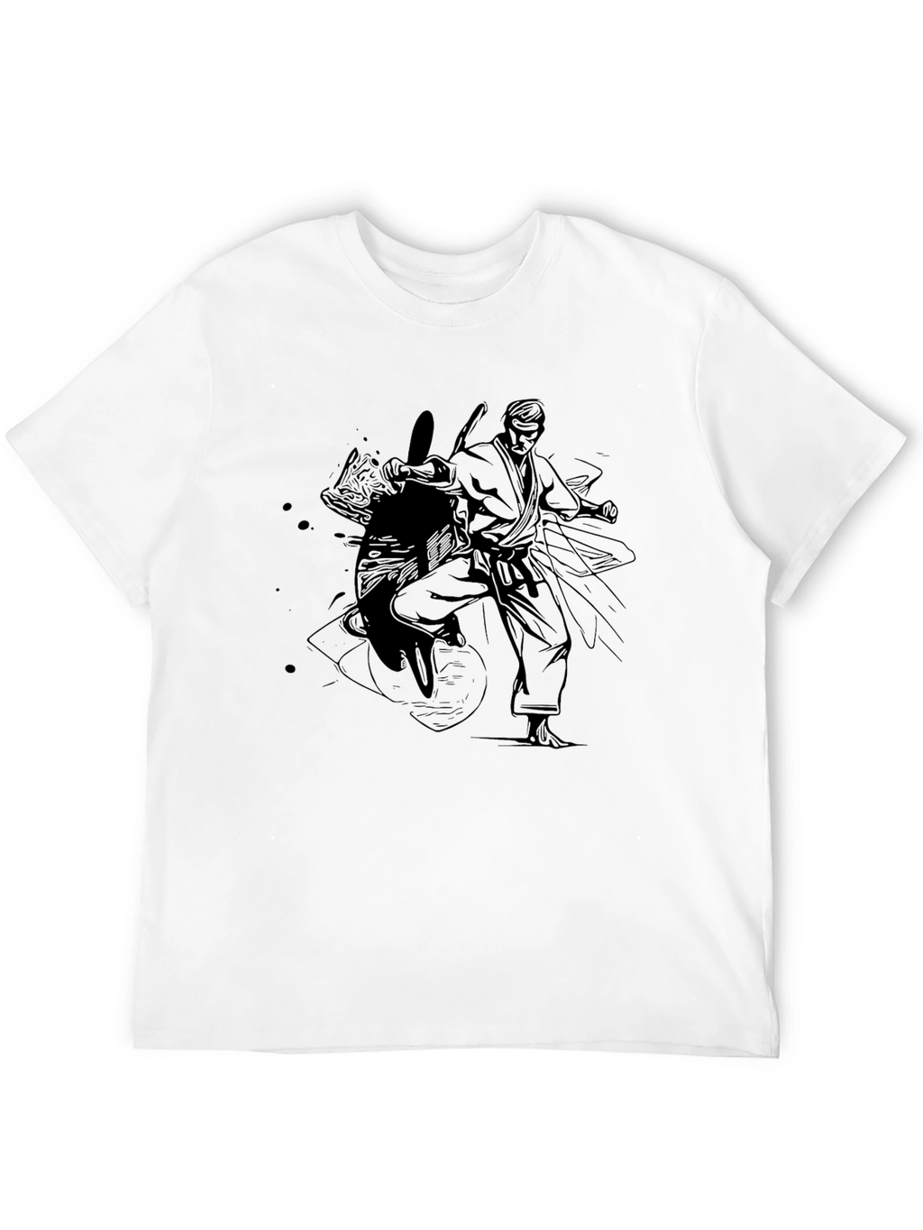 Martial Arts Graphic T-Shirt - Black Karate Tee