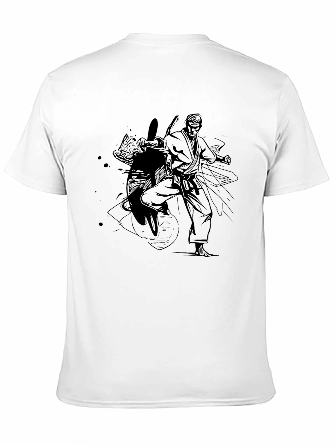 Martial Arts Graphic T-Shirt - Black Karate Tee