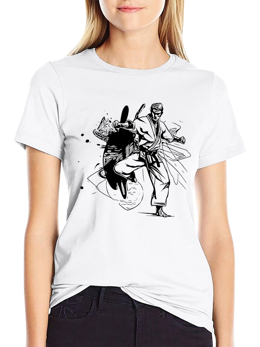Martial Arts Graphic T-Shirt - Black Karate Tee