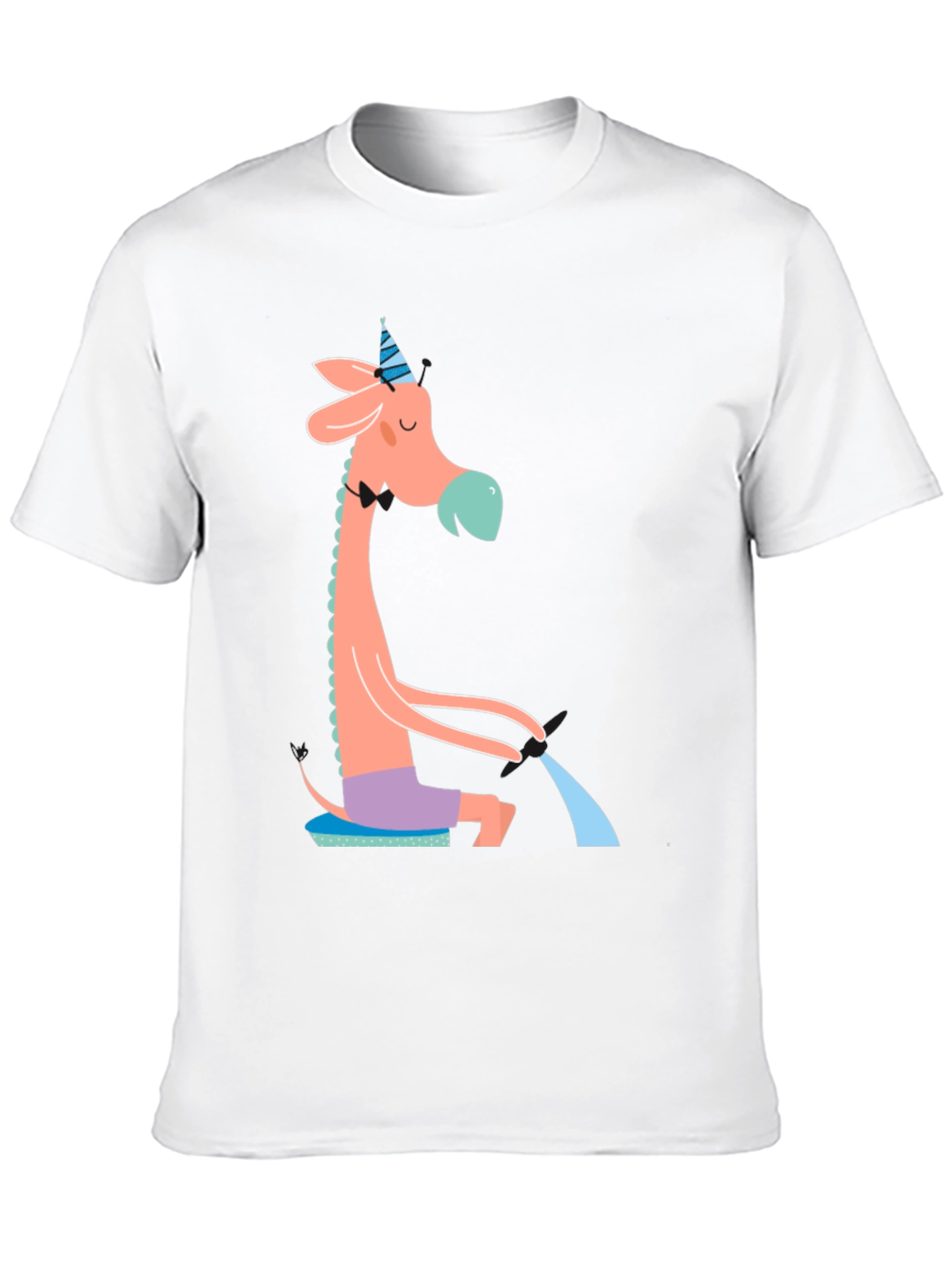 Whimsical Giraffe T-Shirt - Quirky Novelty Tee