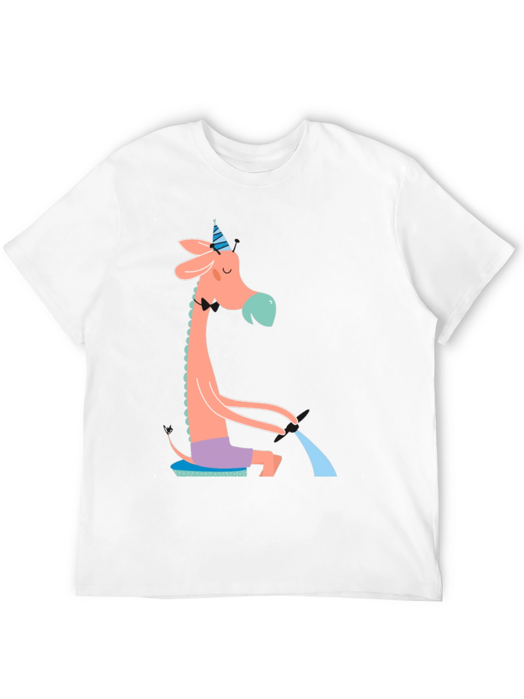 Whimsical Giraffe T-Shirt - Quirky Novelty Tee