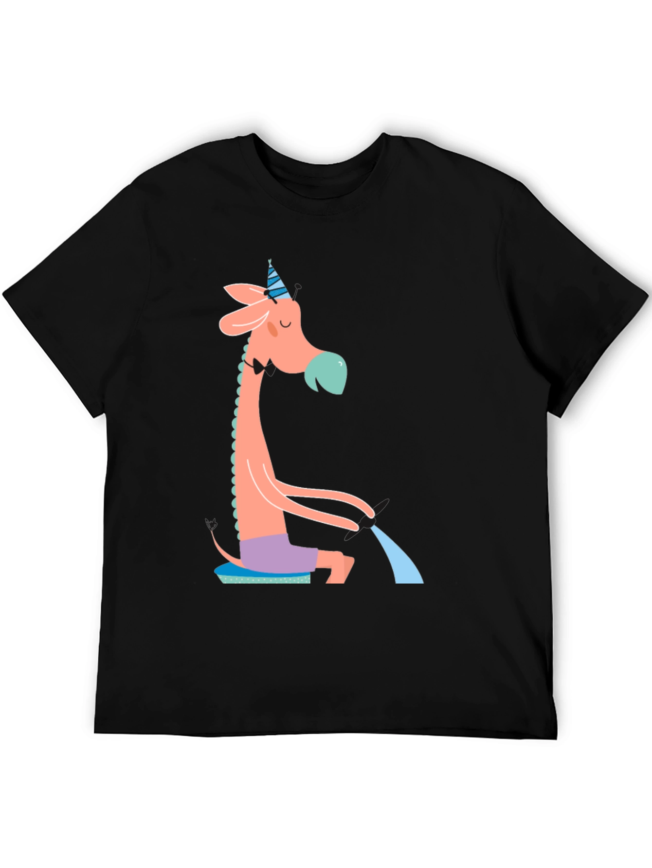 Whimsical Giraffe T-Shirt - Quirky Novelty Tee