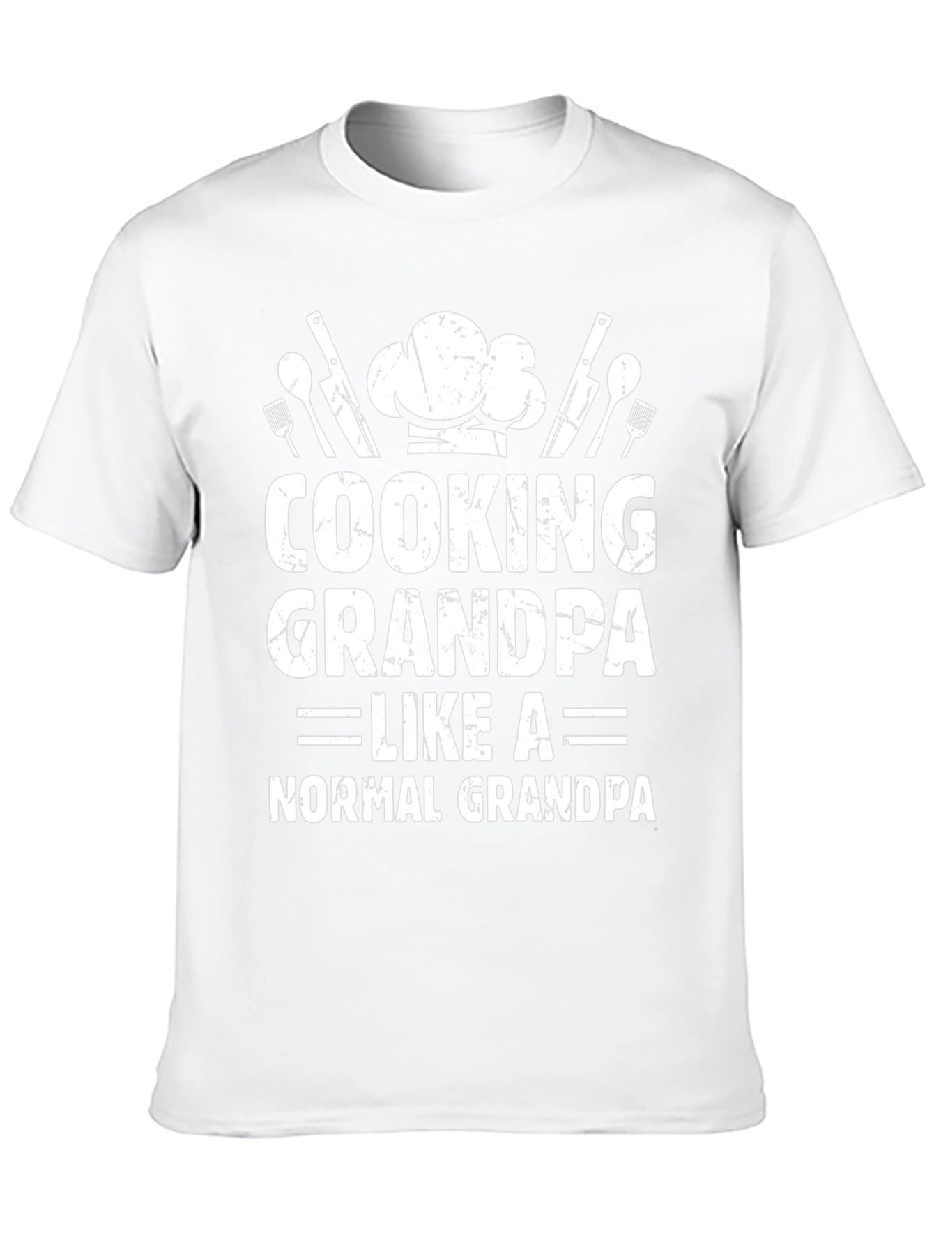 Cooking Grandpa Graphic T-Shirt - Black
