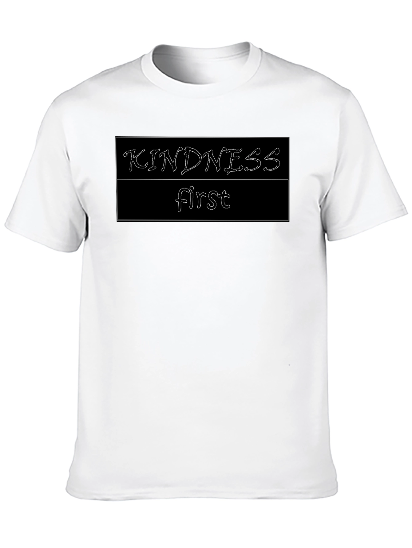 Kindness First Graphic Tee - Black Casual Shirt