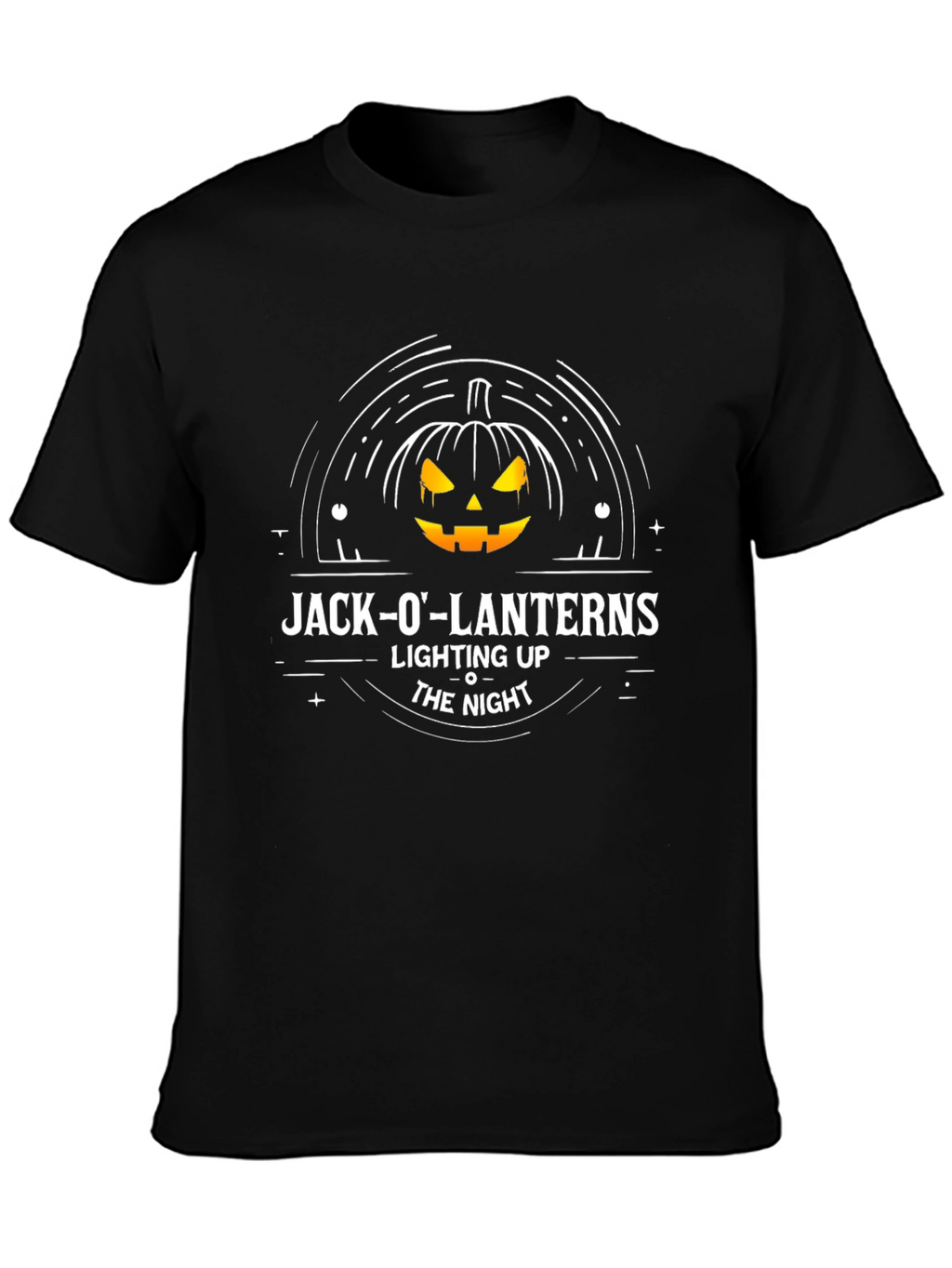 Jack-O-Lanterns Lighting Up The Night T-Shirt