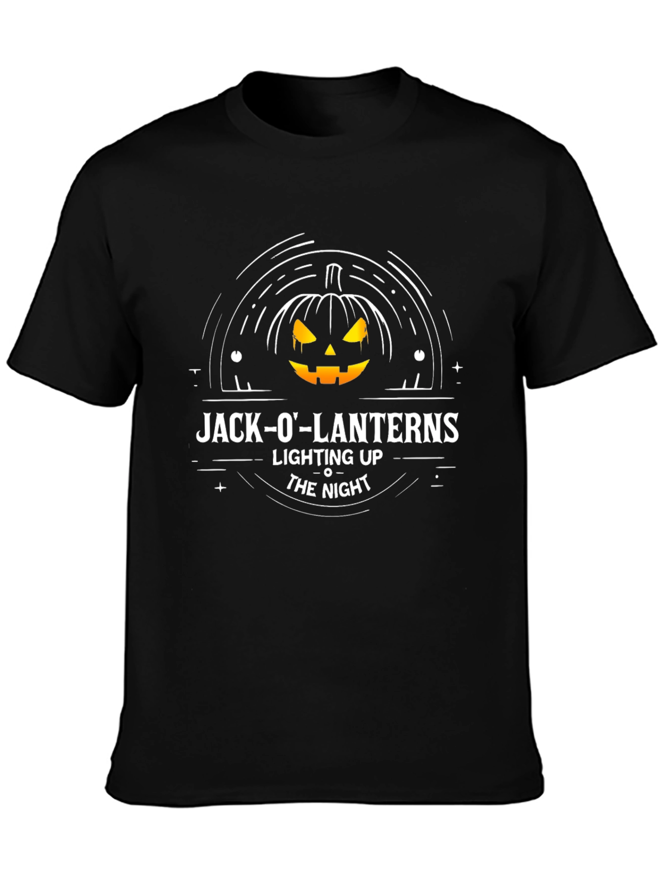 Jack-O-Lanterns Lighting Up The Night T-Shirt