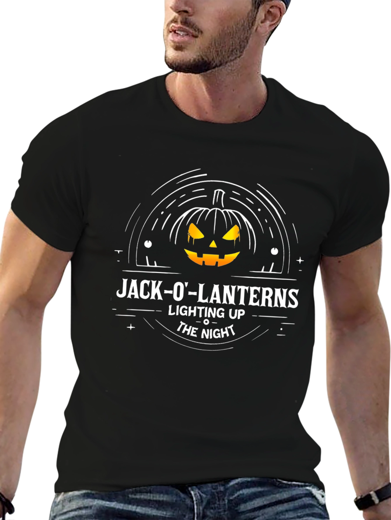 Jack-O-Lanterns Lighting Up The Night T-Shirt