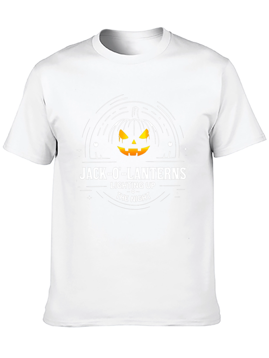 Jack-O-Lanterns Lighting Up The Night T-Shirt