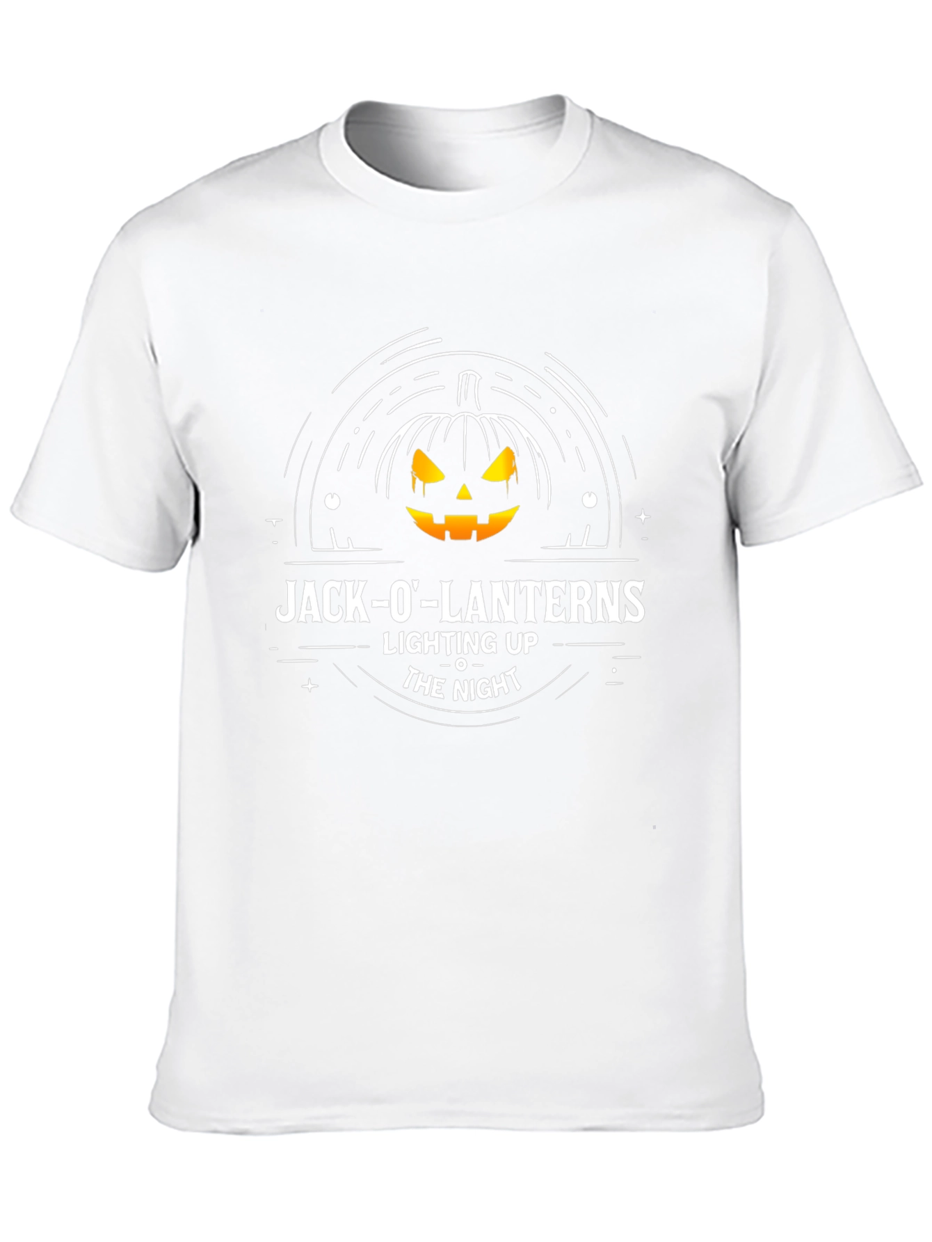 Jack-O-Lanterns Lighting Up The Night T-Shirt