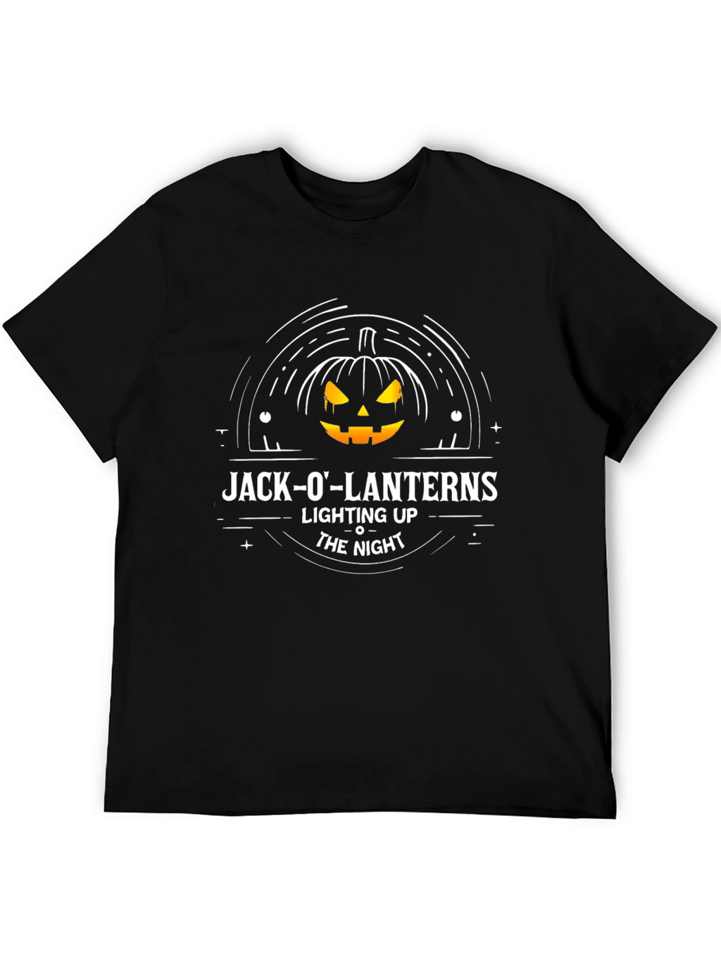 Jack-O-Lanterns Lighting Up The Night T-Shirt