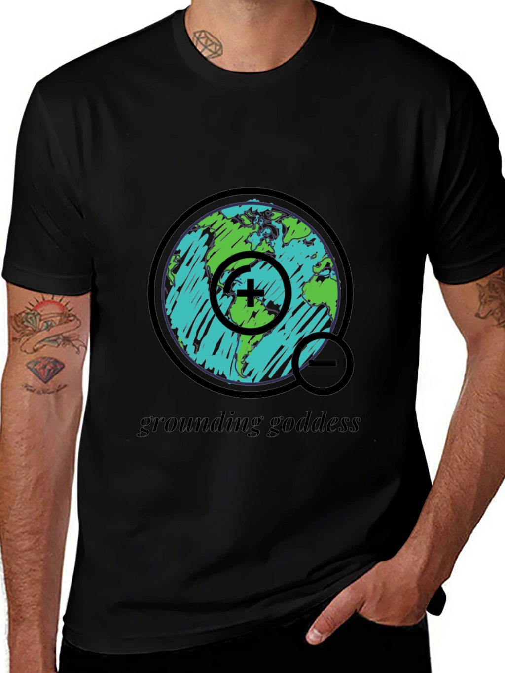 Grounding Goddess Earth Graphic Tee