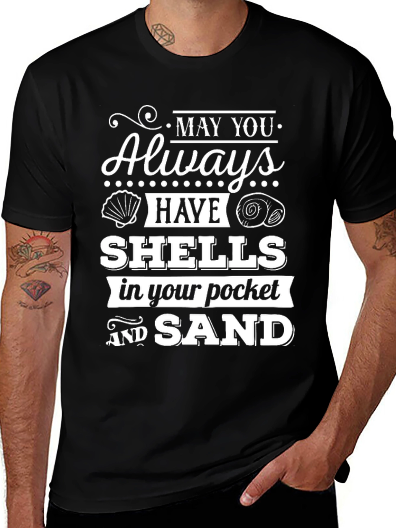 Beach Lover Graphic Tee - May You Always Have Shells!
