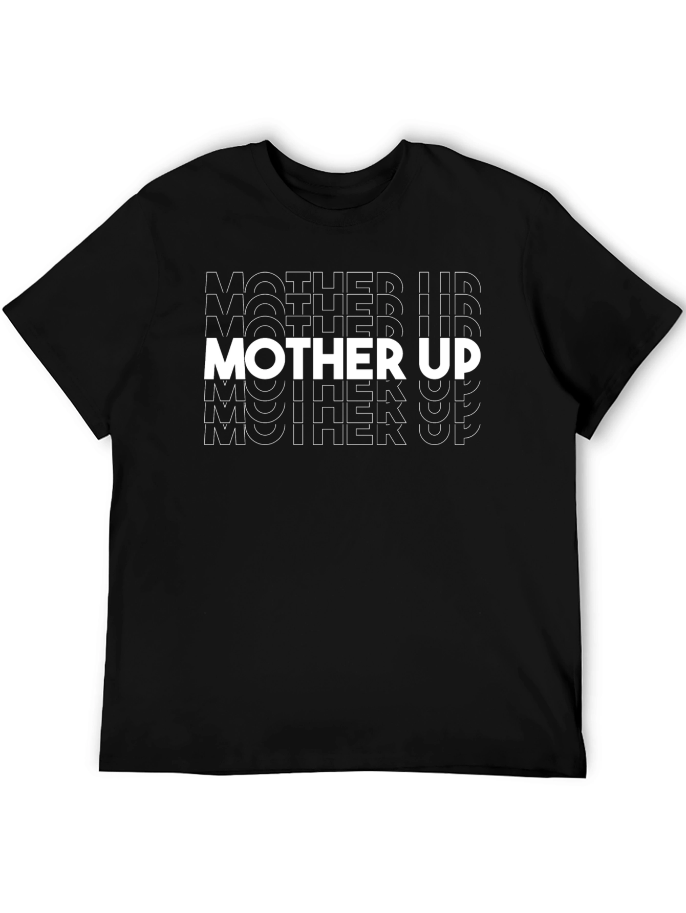 Mother Up Black Graphic T-Shirt