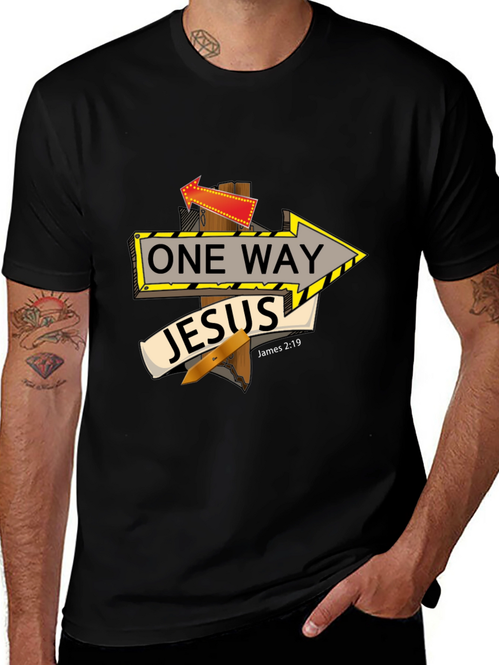One Way Jesus Graphic T-Shirt