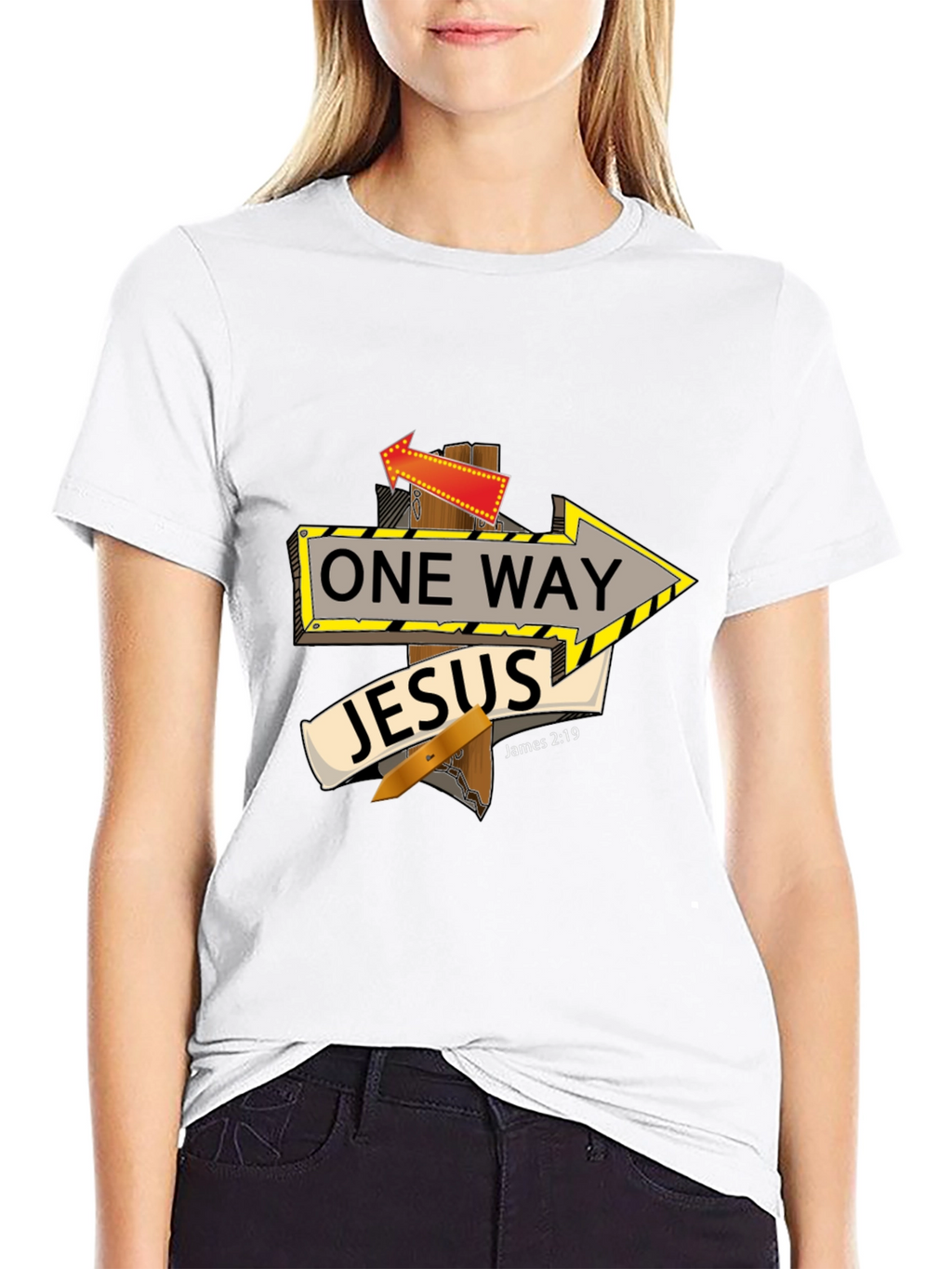 One Way Jesus Graphic T-Shirt