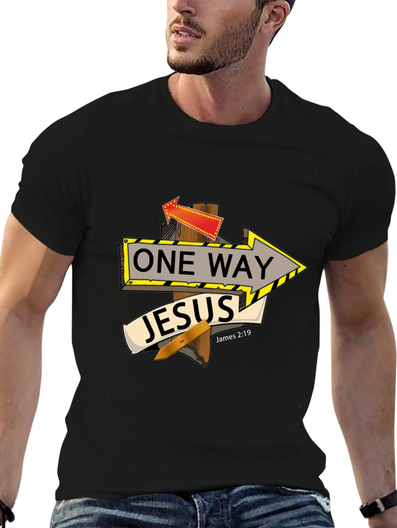 One Way Jesus Graphic T-Shirt