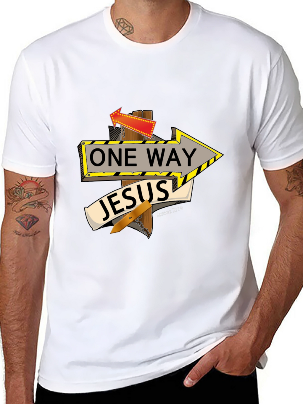 One Way Jesus Graphic T-Shirt