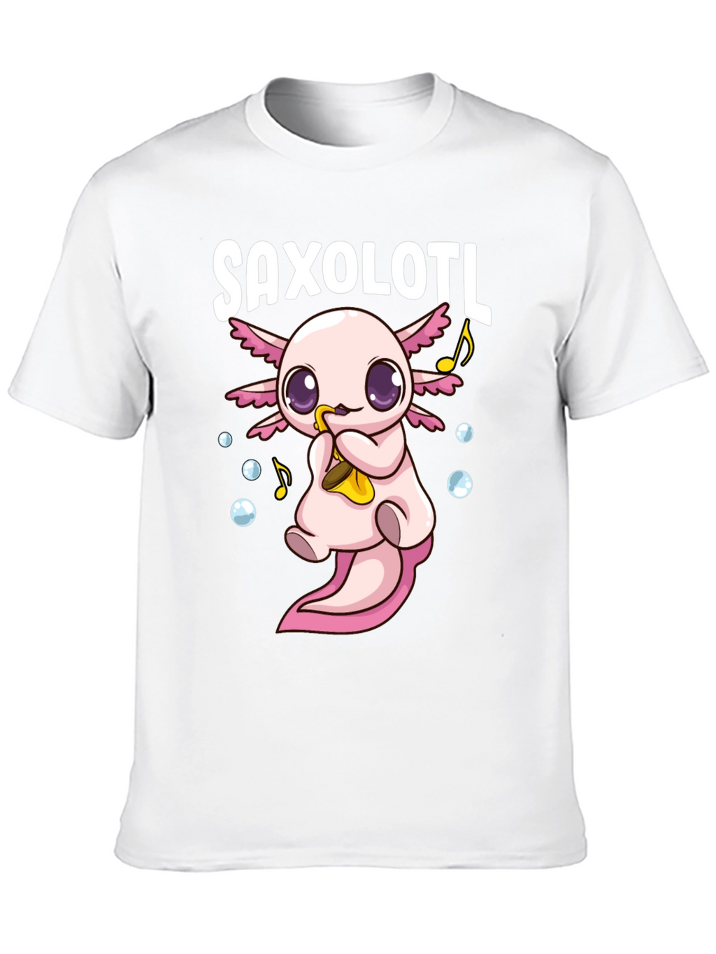 Saxolotl Funny Axolotl Saxophone T-Shirt