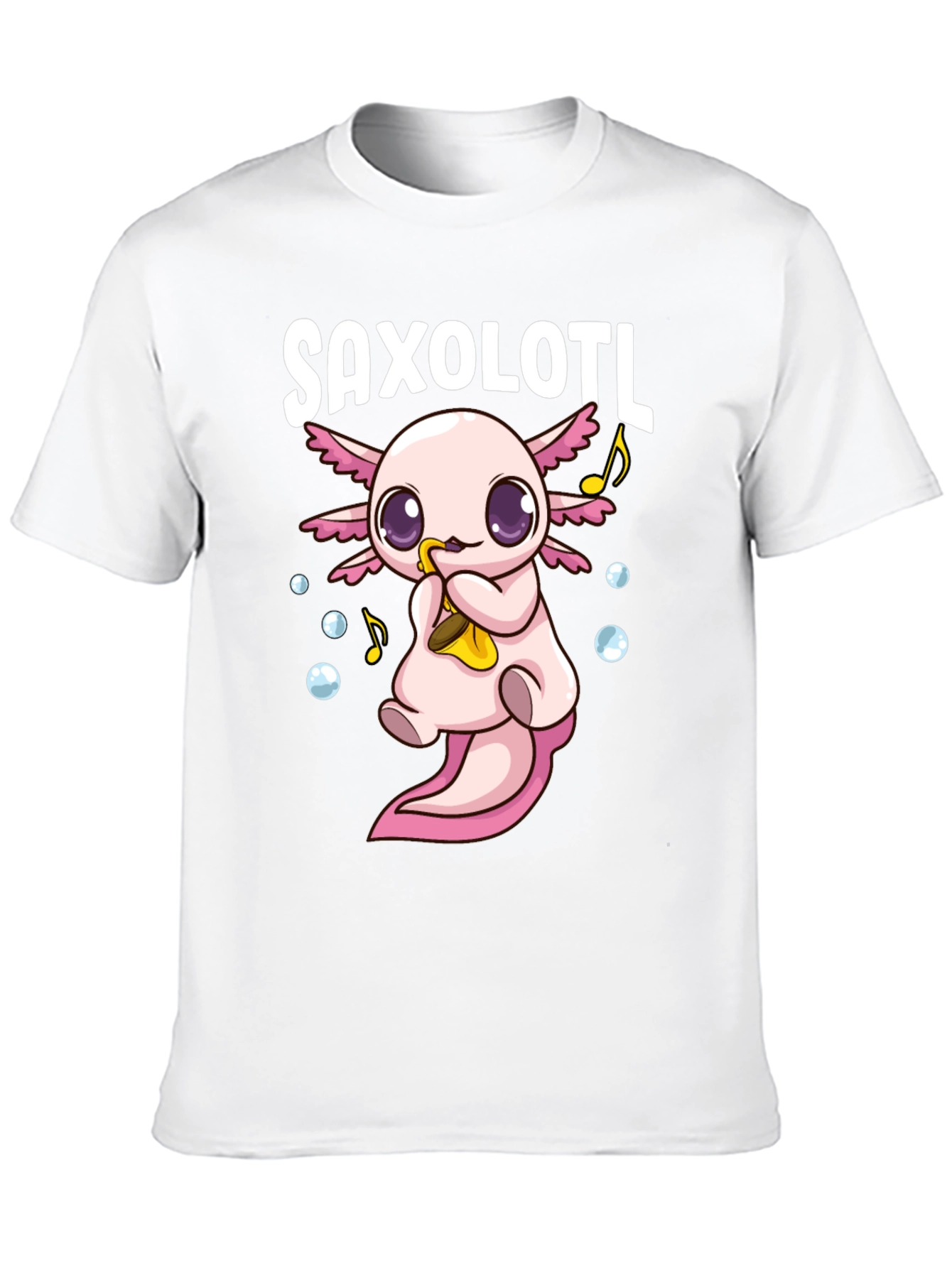 Saxolotl Funny Axolotl Saxophone T-Shirt