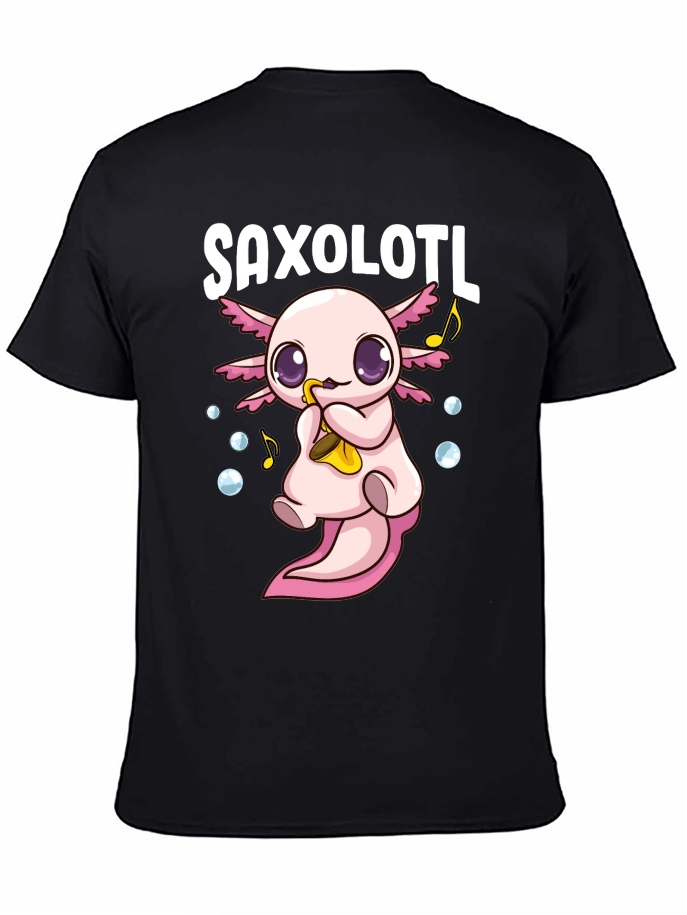Saxolotl Funny Axolotl Saxophone T-Shirt