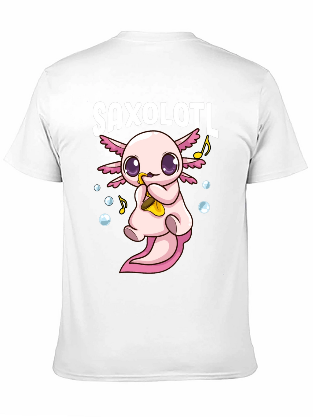 Saxolotl Funny Axolotl Saxophone T-Shirt