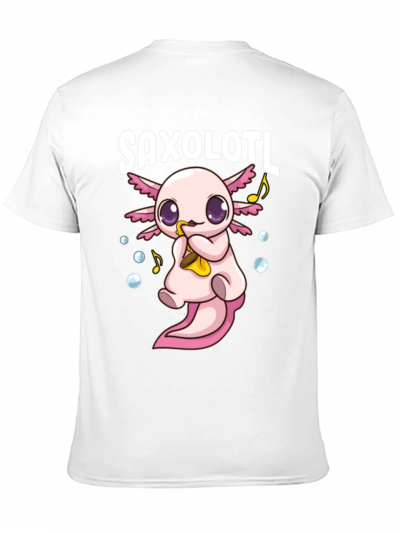 Saxolotl Funny Axolotl Saxophone T-Shirt