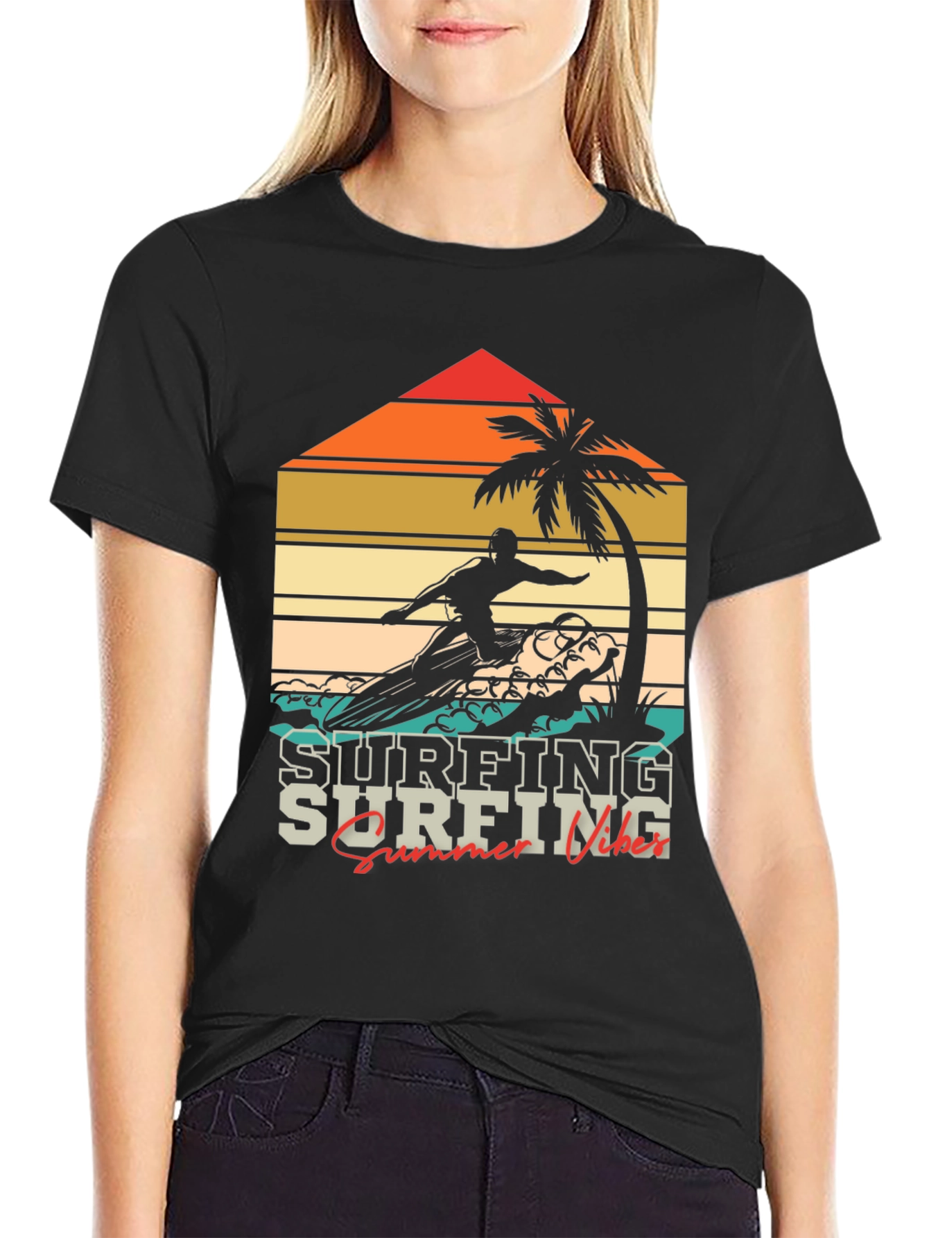 Retro Surfing Vibes T-Shirt