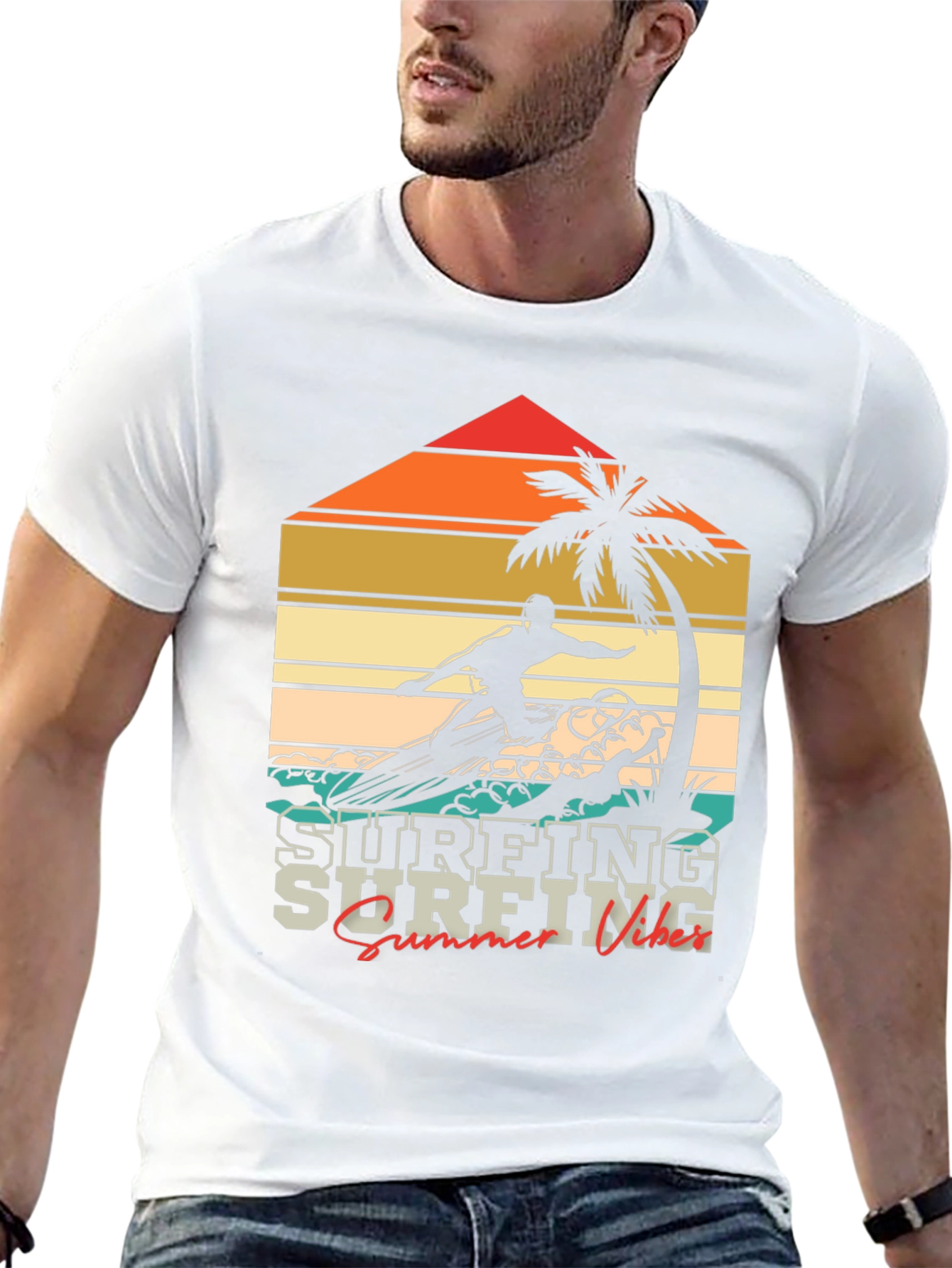 Retro Surfing Vibes T-Shirt