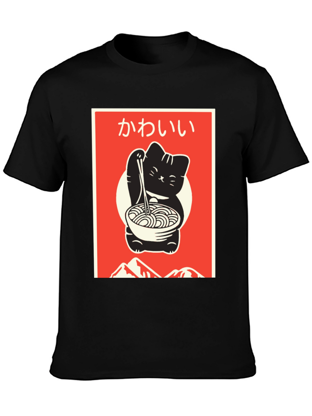 Kawaii Ramen Cat T-Shirt - Stylish Anime Inspired Design