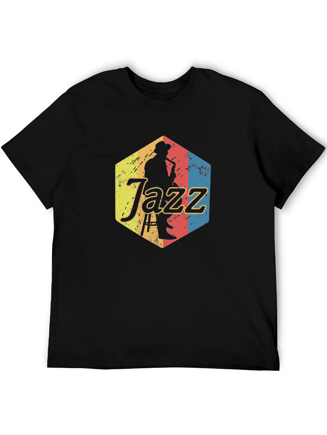 Vintage Jazz Musician Graphic Tee - Cool Retro Style