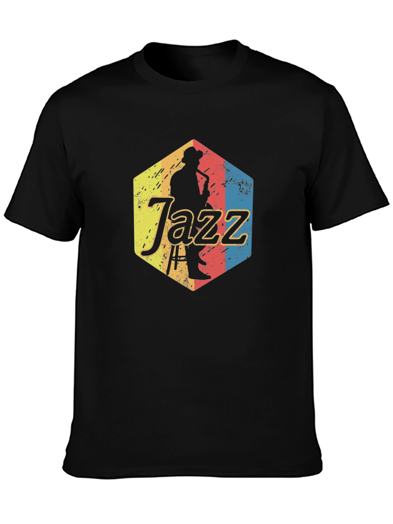 Vintage Jazz Musician Graphic Tee - Cool Retro Style