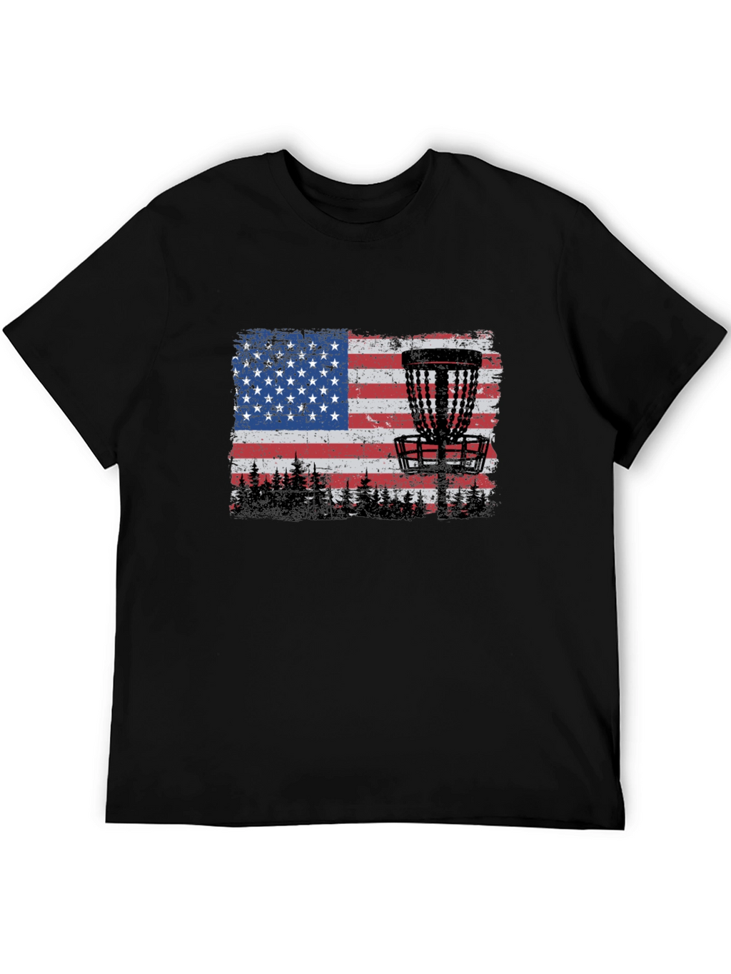 American Flag Disc Golf T-Shirt