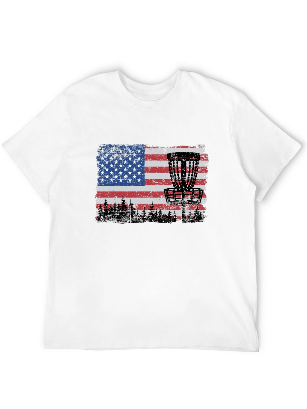 American Flag Disc Golf T-Shirt