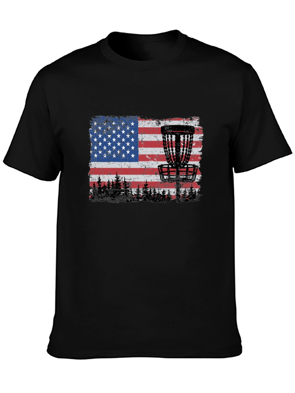 American Flag Disc Golf T-Shirt