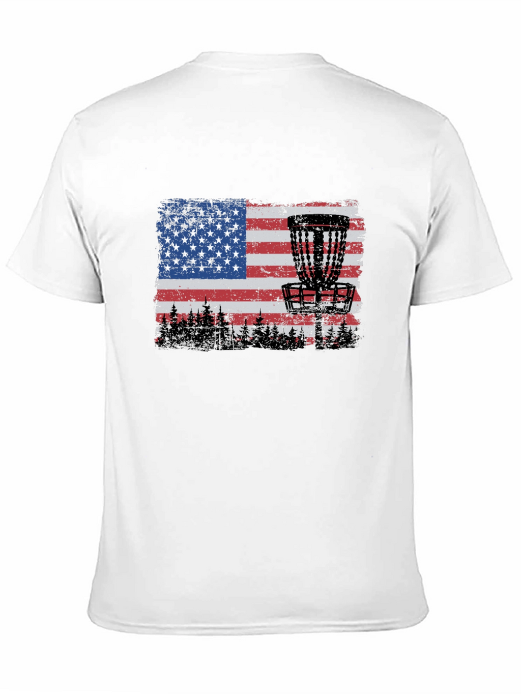 American Flag Disc Golf T-Shirt