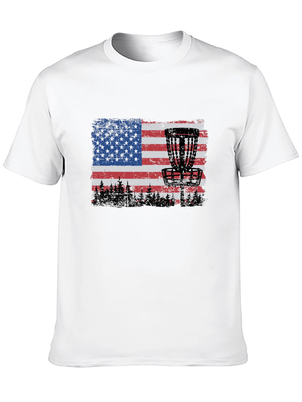 American Flag Disc Golf T-Shirt