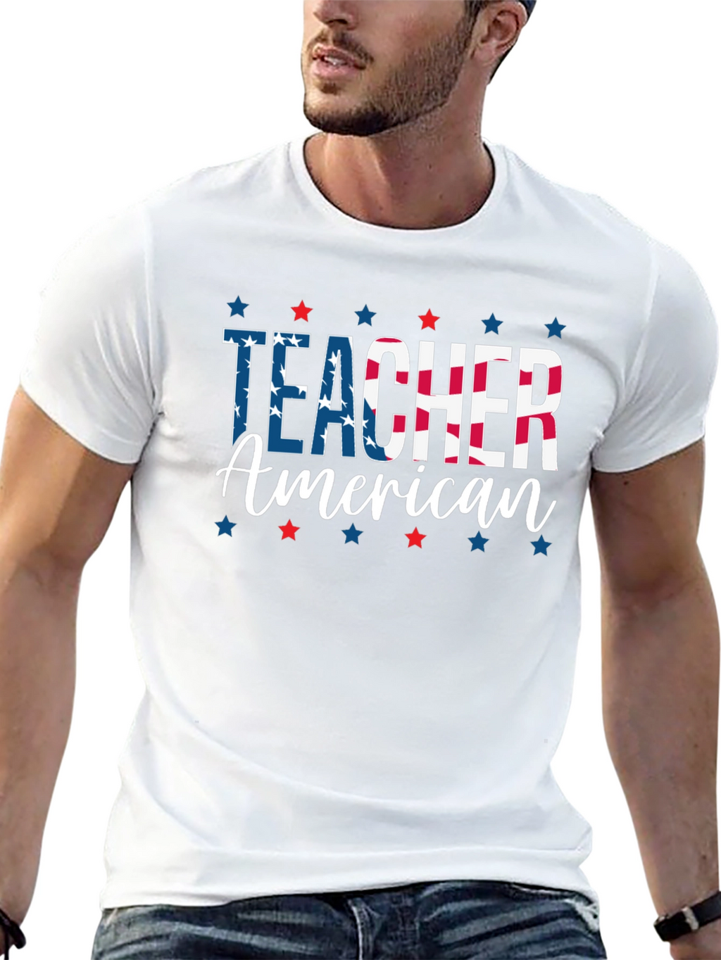 American Teacher Patriotic T-Shirt