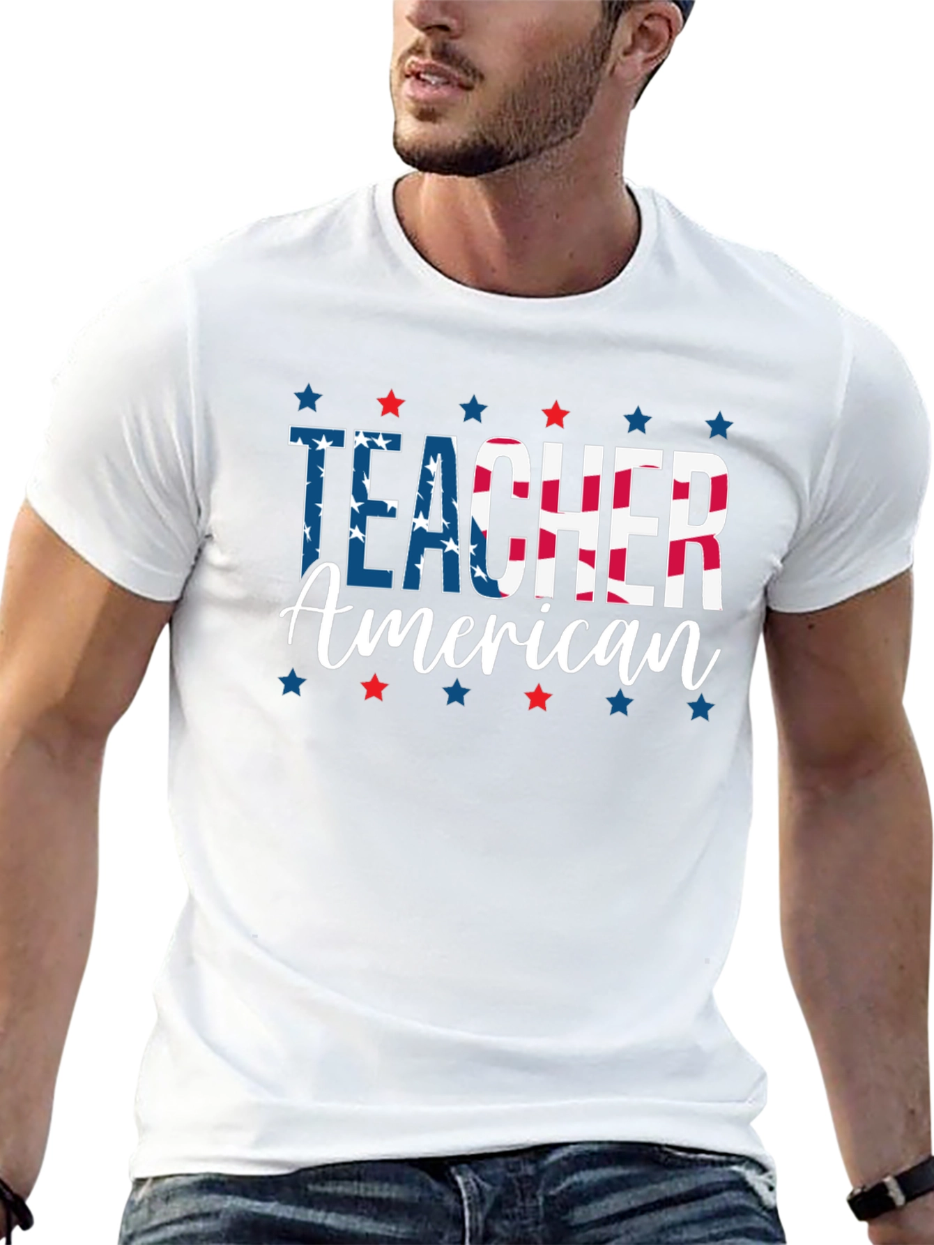 American Teacher Patriotic T-Shirt