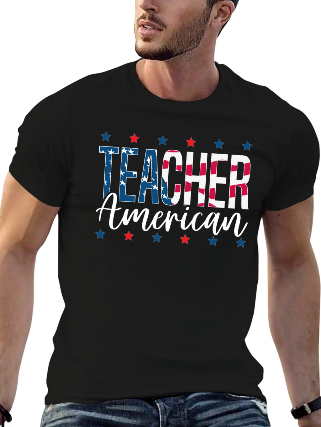 American Teacher Patriotic T-Shirt