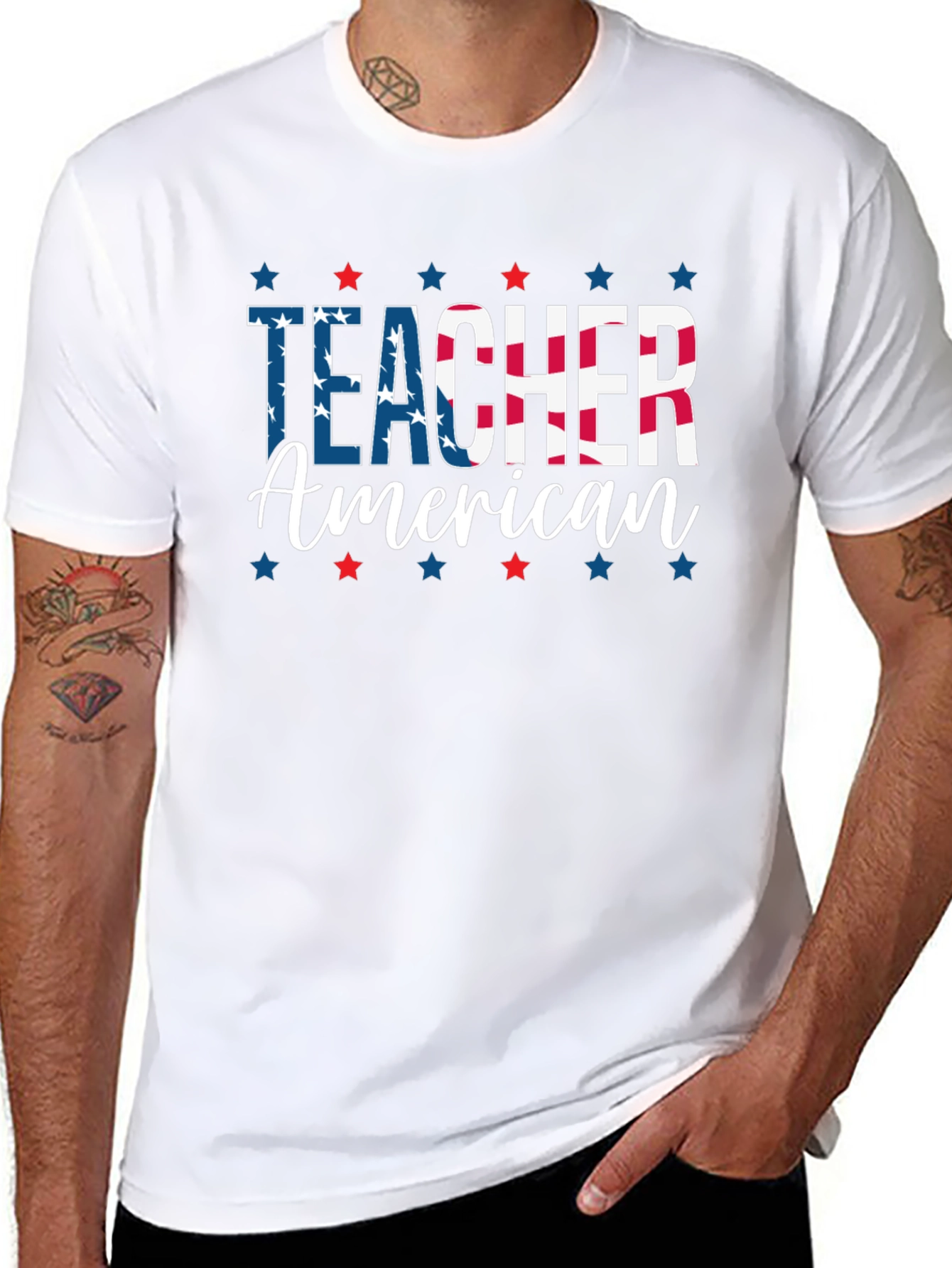 American Teacher Patriotic T-Shirt