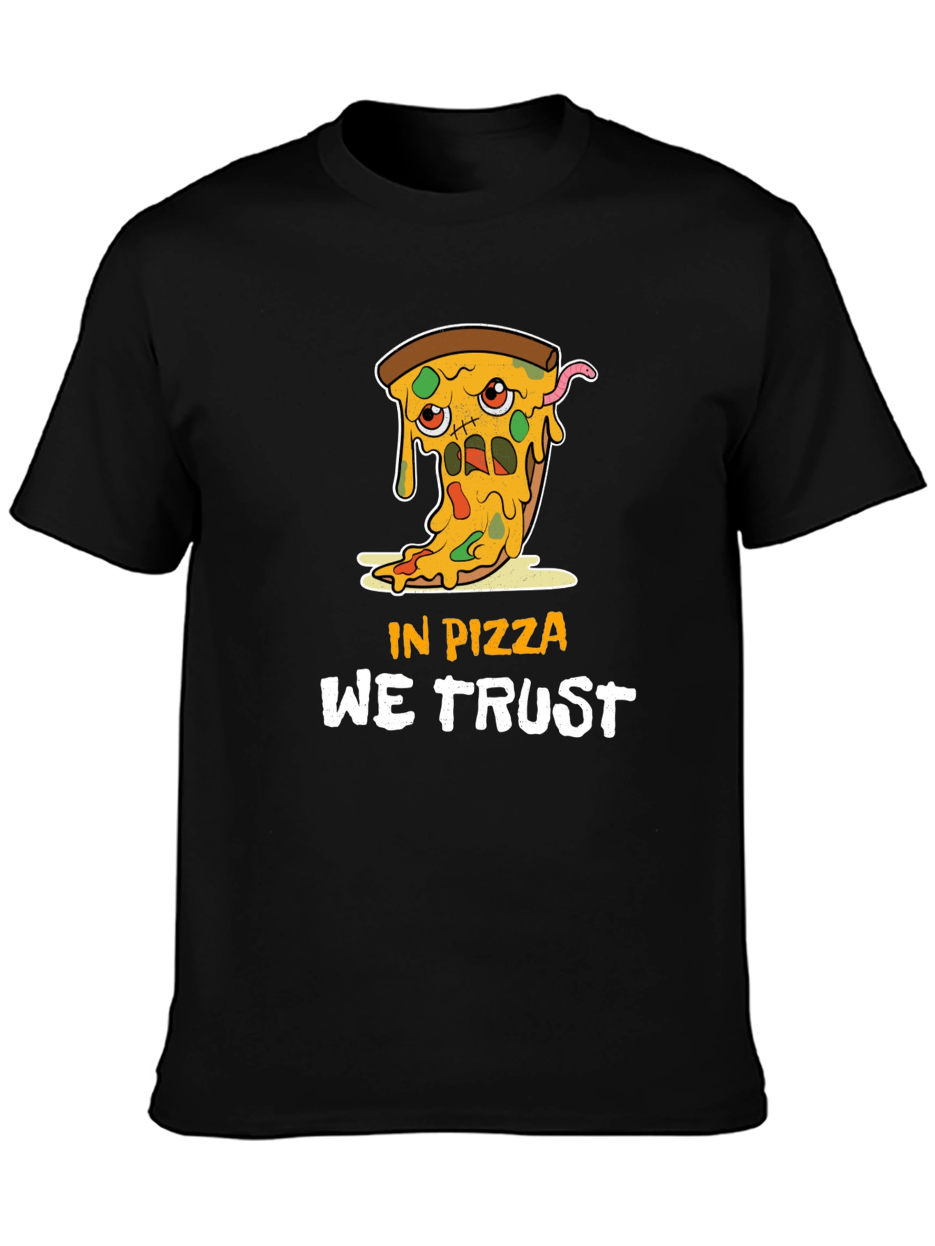 In Pizza We Trust Graphic Tee - Funny Foodie T-Shirt